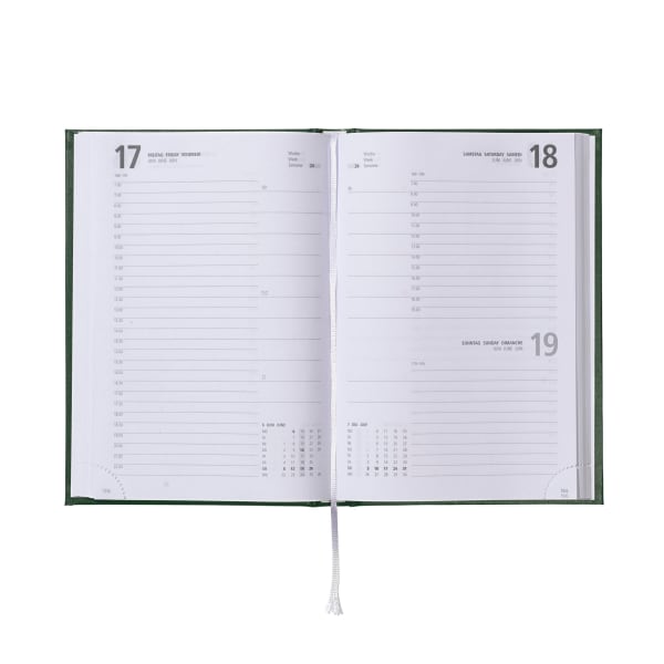 Chef-Terminkalender-320-Seiten-Grün-Frontansicht-2