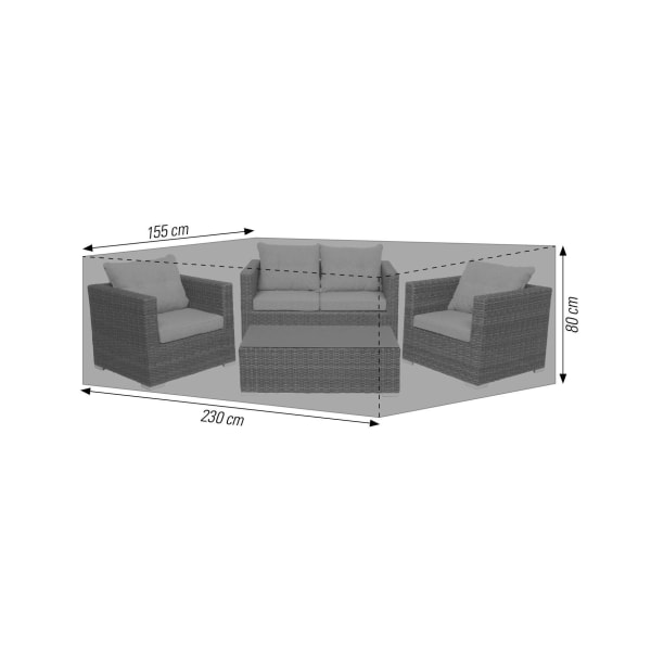 Premium-Schutzhülle-für-Gartenmöbel-Grau-starkes-Polyestergewebe-Frontansicht-3