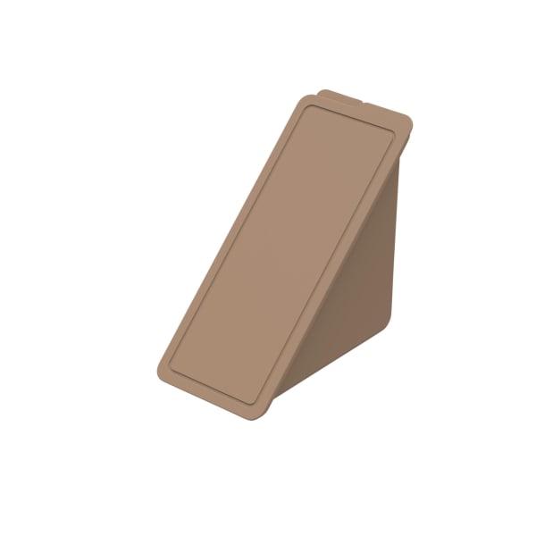 Sandwichbox-„ToGo“-Braun-Polypropylen-Frontansicht-1