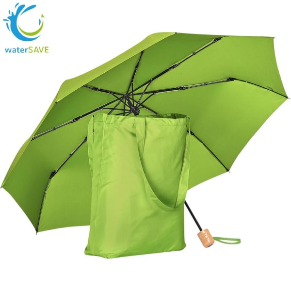 Mini-Taschenschirm-ÖkoBrella-Shopping-recycelt-&-waterSAVE®-Polyester-Frontansicht-2