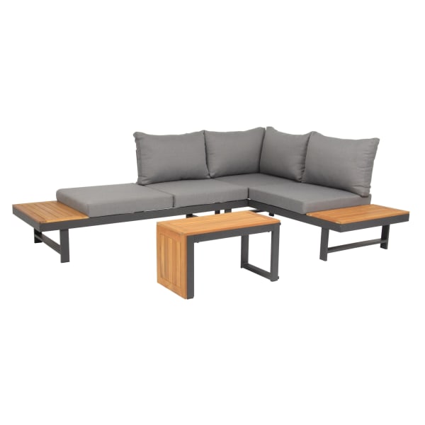 Outdoor-Möbel-Set-3-tlg.-Shadow-Grau-Akazie-Aluminium-Frontansicht-1