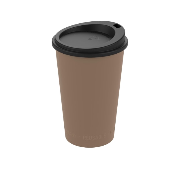 Kaffeebecher-ToGo-Braun-Polypropylen-Frontansicht-1