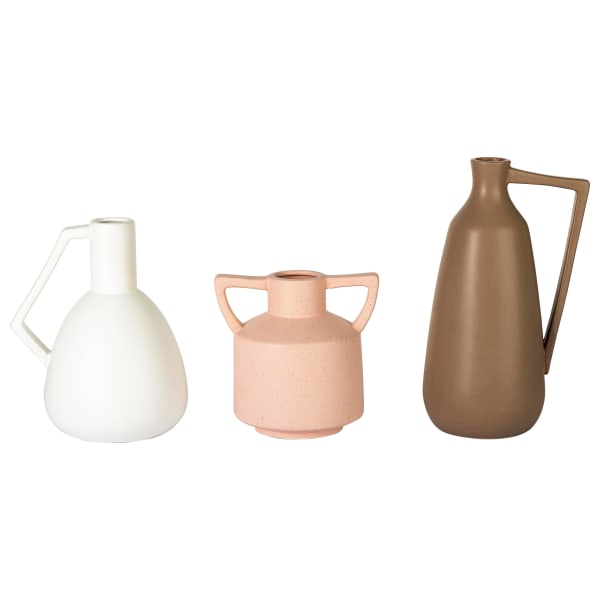 Vasen-Set-3-tlg.-Pastella-Schwarz-Keramik-Frontansicht-1
