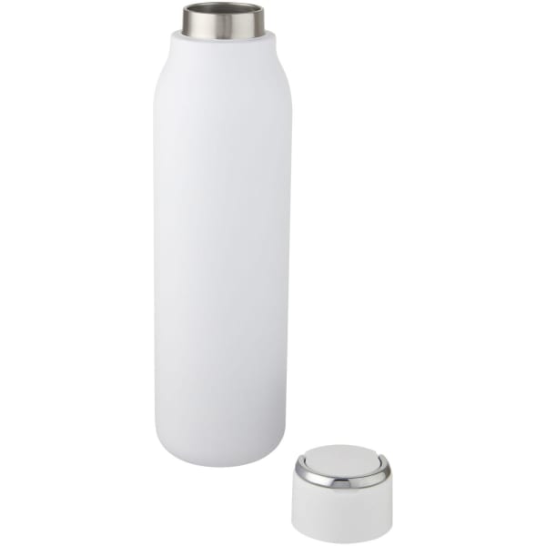 Kupfer-Vakuum-Isolierflasche-Marka-Weiß-Frontansicht-2