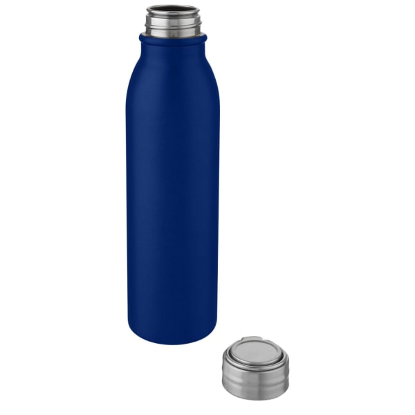 Sportflasche-mit-Metallschlaufe-Harper-Blau-Frontansicht-2