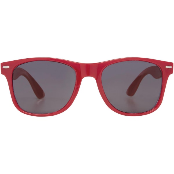 Sonnenbrille-Sun-Ray-Rot-rPET-Frontansicht-3