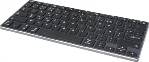Hybrid-Bluetooth-Tastatur-AZERTY-Schwarz-Frontansicht-1