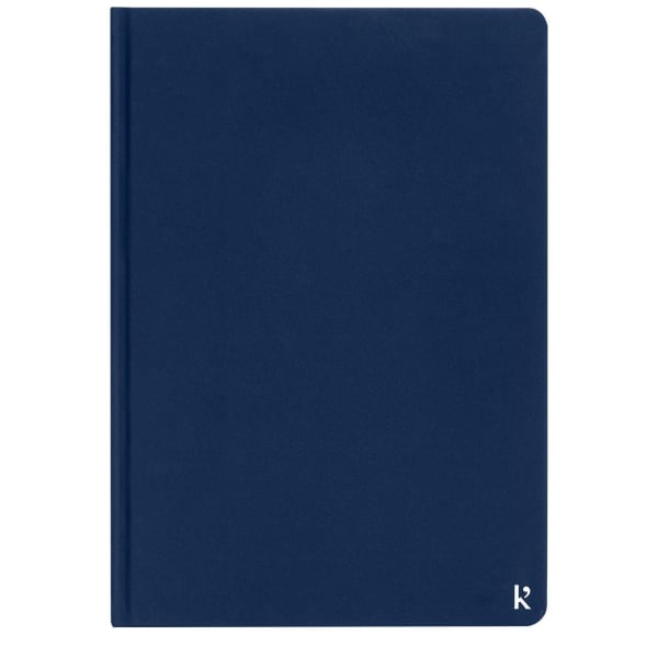 A5-Hardcover-Notizbuch-K'arst®-Blau-Frontansicht-2