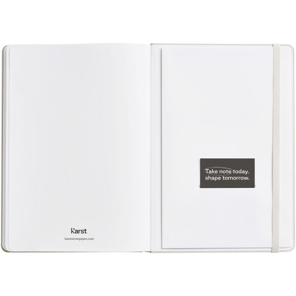A5-Hardcover-Notizbuch-K'arst®-Weiß-Frontansicht-2