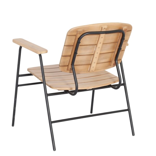 Outdoor-Stuhl-Soller-Beige-Akazienholz-Stahl-Rückansicht-1