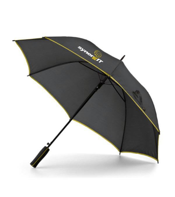 Automatik-Regenschirm-JENNA-mit-EVA-Griff-Gelb-Frontansicht-1