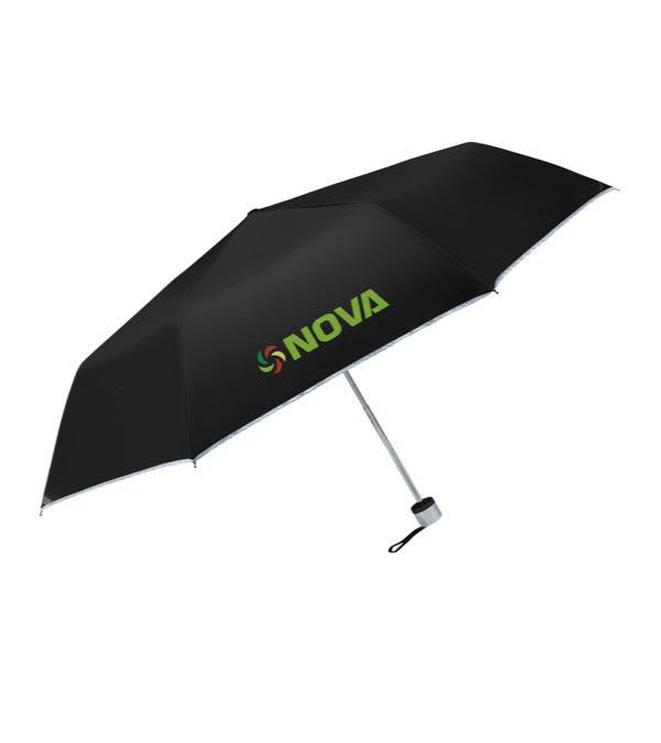 Mini-Regenschirm-CARDIF-Schwarz-Frontansicht-1