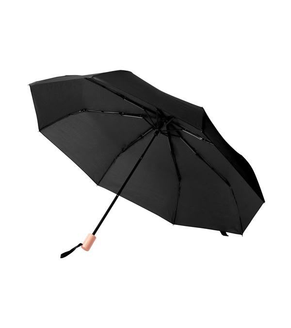 BROSIAN-RPET-Regenschirm-Schwarz-Frontansicht-1