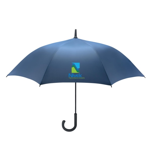 Automatikregenschirm-aus-Seide-Blau-Frontansicht-1