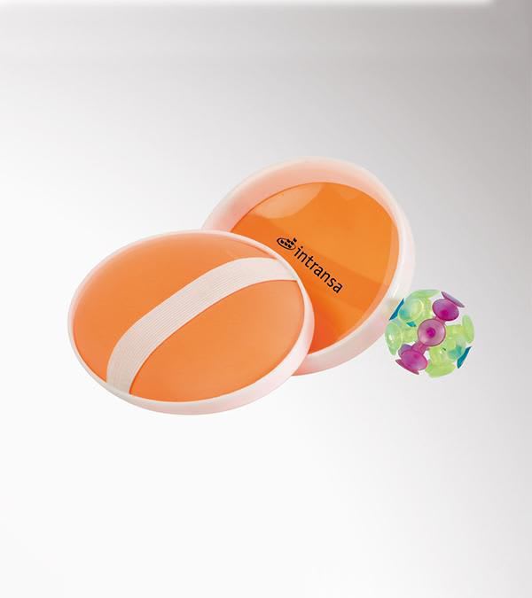 Saugnapf-Ballspiel-Set-Orange-Frontansicht-1