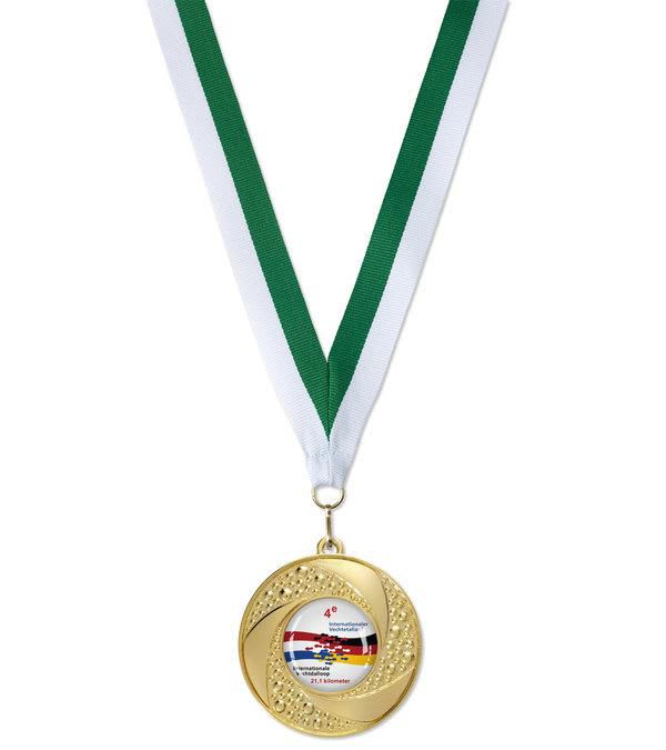 Medaille-Gold-Wellen-Design-Grün-Frontansicht-1