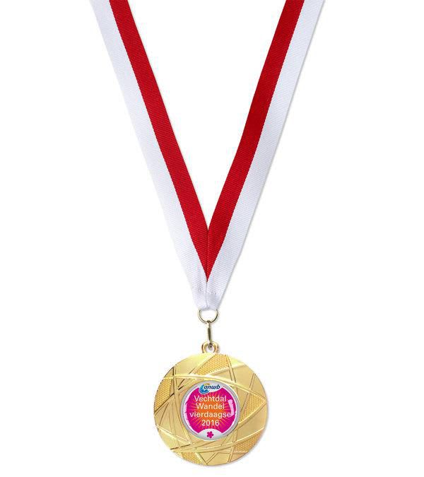 Medaille-Gold-Blüten-Design-Rot-Frontansicht-1