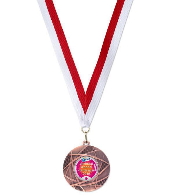 Medaille-Bronze-Blüten-Design-Rot-Frontansicht-1