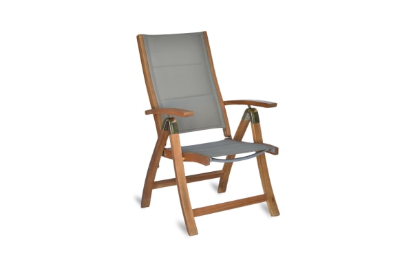 Outdoor-Möbelset-5tlg-Tisch-160x90-Acapulco-Beige-Akazie-Textil-Frontansicht-4