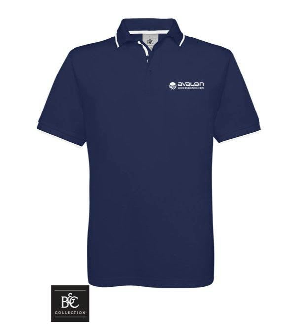 B&C-Tipped-Poloshirt-180-g-m²-Frontansicht-1