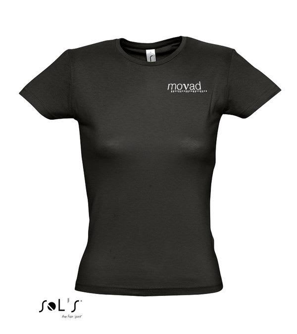 Sol´s-T-Shirt-Damen-165-g-m²-Schwarz-Frontansicht-1