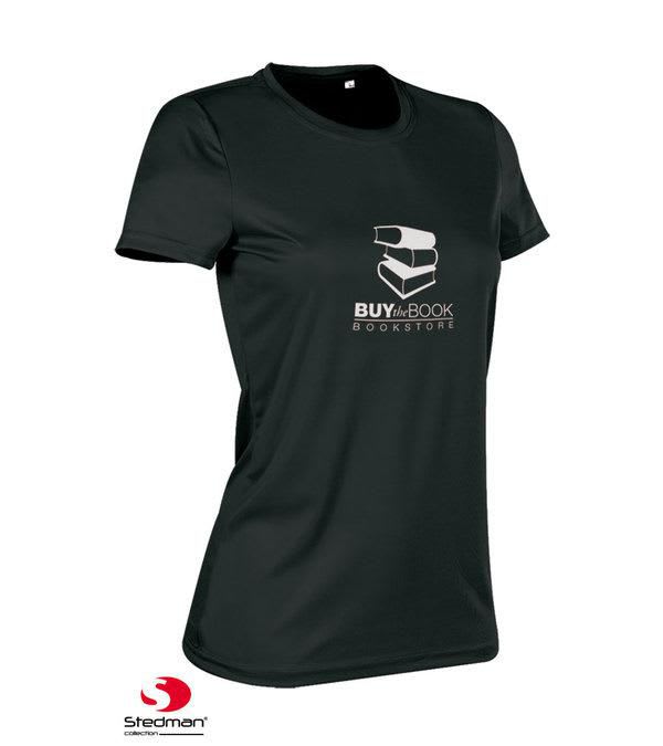 Stedman-Aktiv-T-Shirt-Damen-145-g-m²-Schwarz-Frontansicht-1