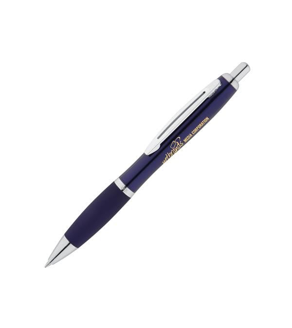 Celebrity-hochwertiger-Kugelschreiber-antimikrobiell-aus-Metall-Blau-Frontansicht-1