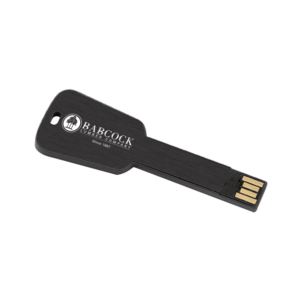 USB-Stick-in-Schlüsselform-Schwarz-Frontansicht-1