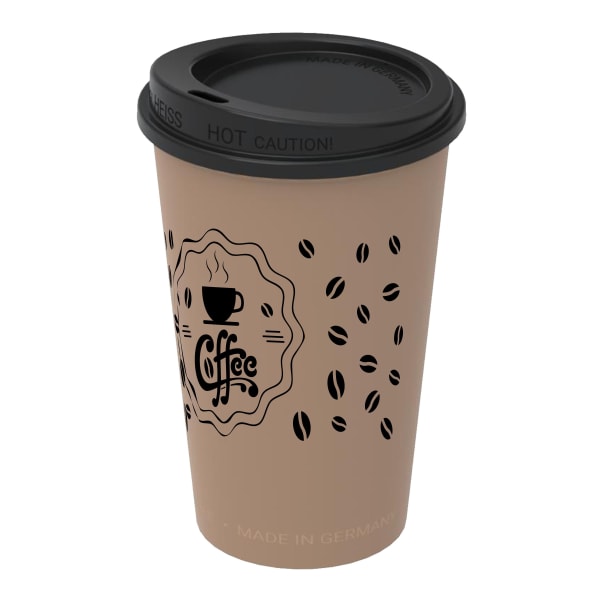 Kaffeebecher-TOGO-300-ml-Braun-Frontansicht-1