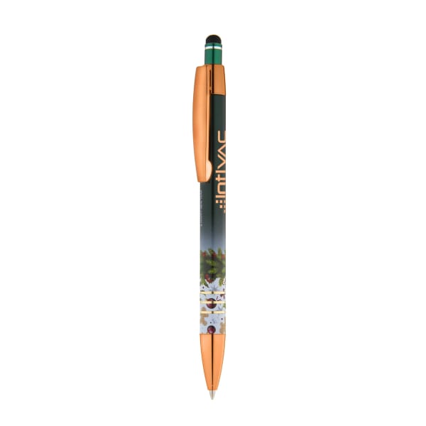 Festive-hochwertiger-Kugelschreiber-aus-Metall-mit-Stylus-Frontansicht-1
