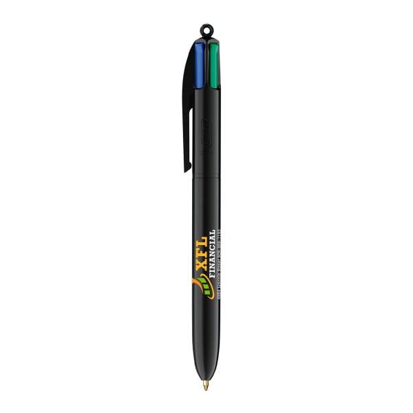 BIC®-4-Farben-Kugelschreiber-Schwarz-Frontansicht-1