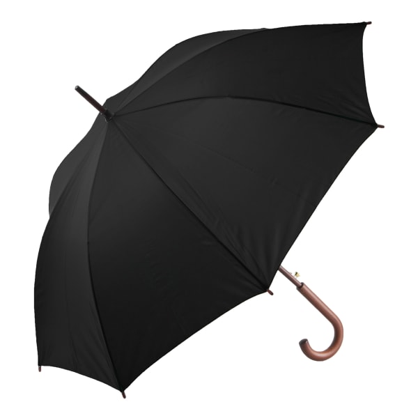 HENDERSON-Regenschirm-bedruckbar-Schwarz-Frontansicht-1