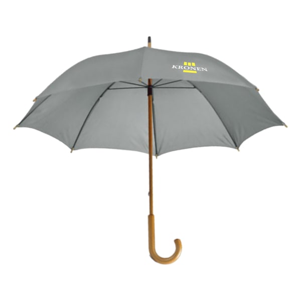 Regenschirm-mit-Holzgriff-BETSEY-Grau-Frontansicht-1