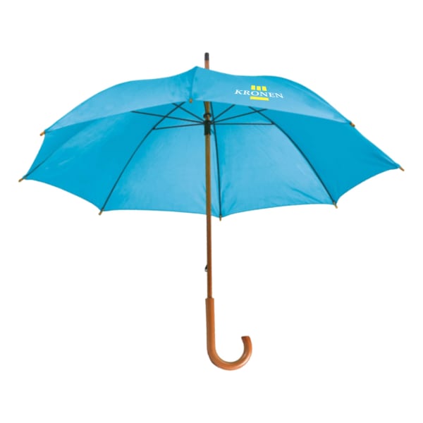 Regenschirm-mit-Holzgriff-BETSEY-Blau-Frontansicht-1