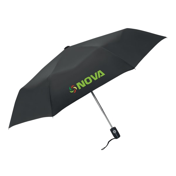 Luxus-Automatik-Regenschirm-GENTLEMEN-Schwarz-Frontansicht-1