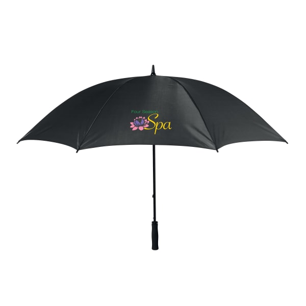 Regenschirm-mit-Softgriff-GRUSO-Schwarz-Frontansicht-1