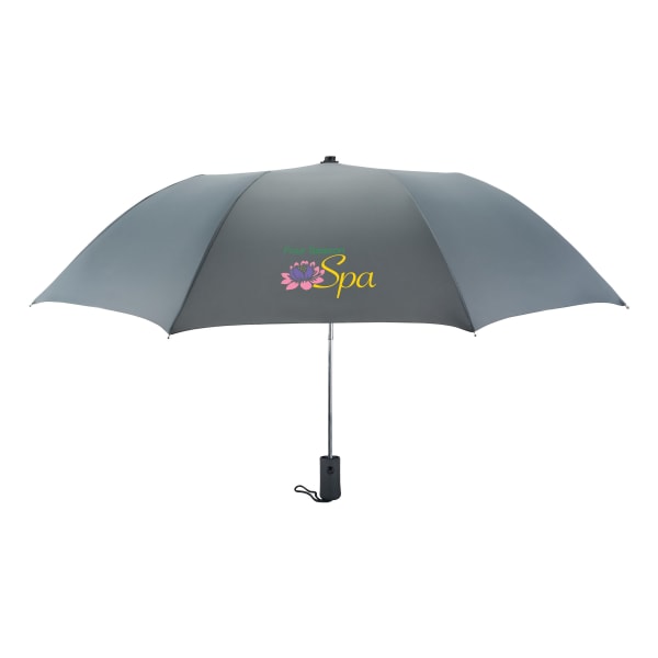 Automatik-Regenschirm-HAARLEM-Grau-Frontansicht-1