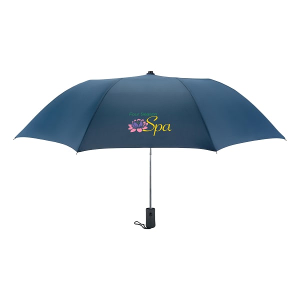 Automatik-Regenschirm-HAARLEM-Blau-Frontansicht-1