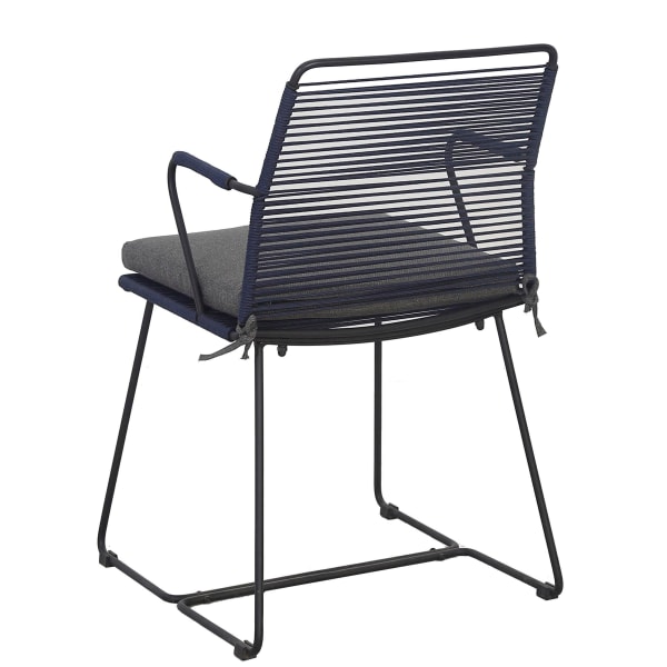 Outdoor-Stuhl-Set-2-tlg.-Kalo-Schwarz-Metall-Seil-Rückansicht-1