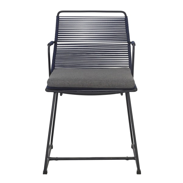 Outdoor-Stuhl-Set-2-tlg.-Kalo-Schwarz-Metall-Seil-Frontansicht-2