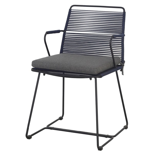 Outdoor-Stuhl-Set-2-tlg.-Kalo-Schwarz-Metall-Seil-Frontansicht-1