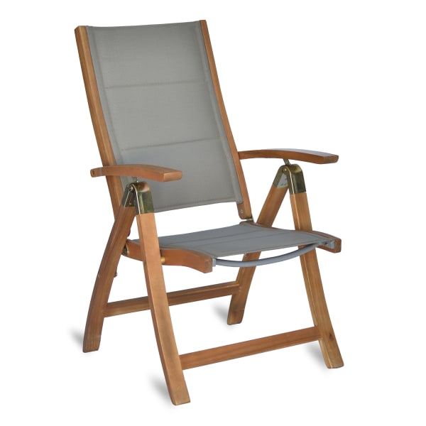 Outdoor-Möbelset-5tlg-Tisch-185x90-Acapulco-Beige-Akazie-Textil-Frontansicht-2