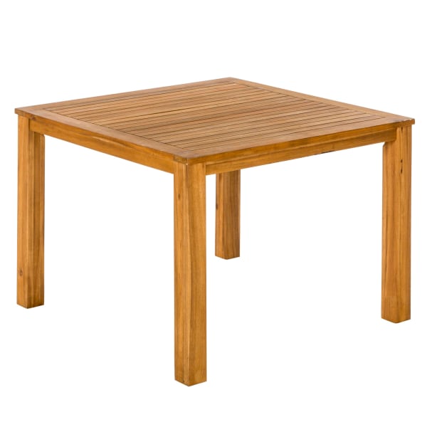Outdoor-Möbelset-9tlg.-Tisch-110x110-natur-Toskana-Beige-Aluminium-Kunststoffgeflecht-Akazie-Frontansicht-4