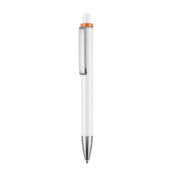 Kugelschreiber-Exos-blau-Orange-Frontansicht-1