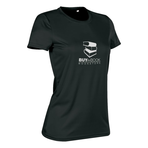 Stedman-Aktiv-T-Shirt-Damen-145-g-m²-bedruckbar-Schwarz-Frontansicht-1