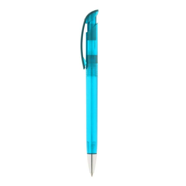Kugelschreiber-Bonita-transparent-blau-dokumentenecht-Blau-Kunststoff-Frontansicht-1
