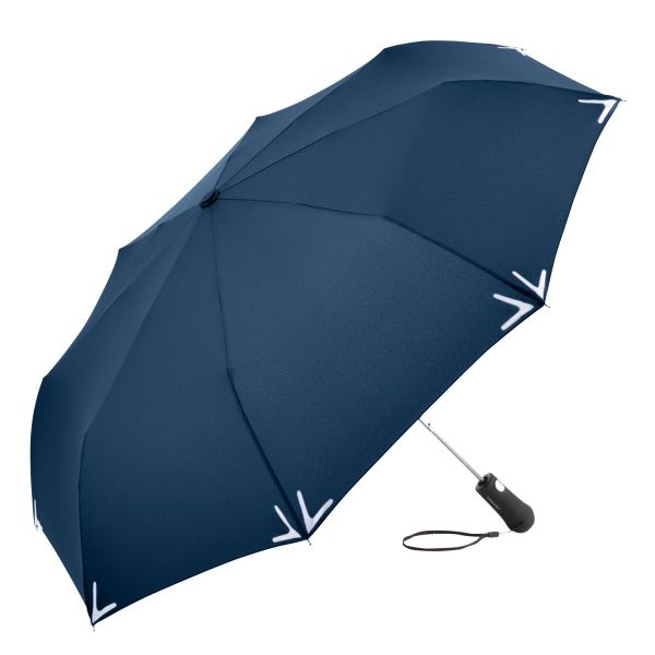 Mini-Taschenschirm-LED-Safebrella-Blau-Frontansicht-1