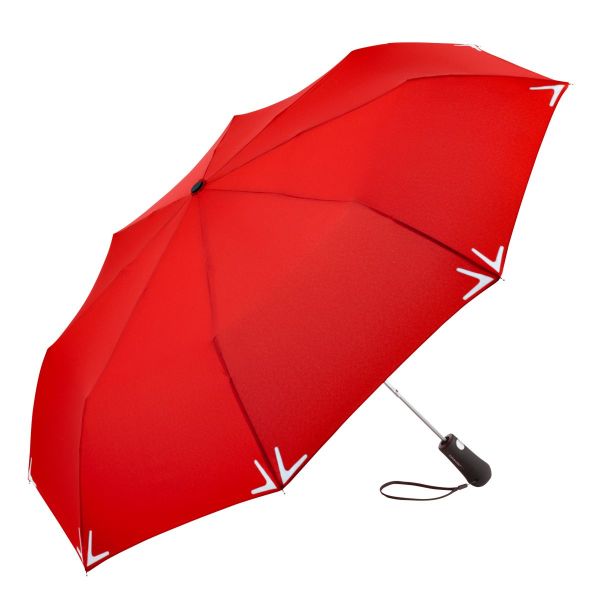Mini-Taschenschirm-LED-Safebrella-Rot-Frontansicht-1