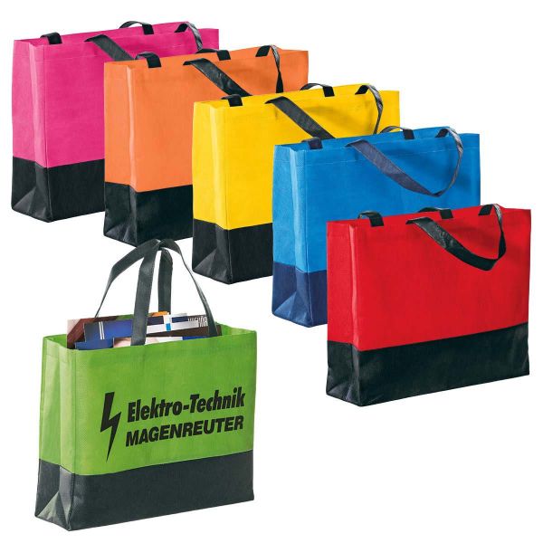 Einkaufstasche-zweifarbig-bedruckbar-Non-Woven-Sammelbild-1