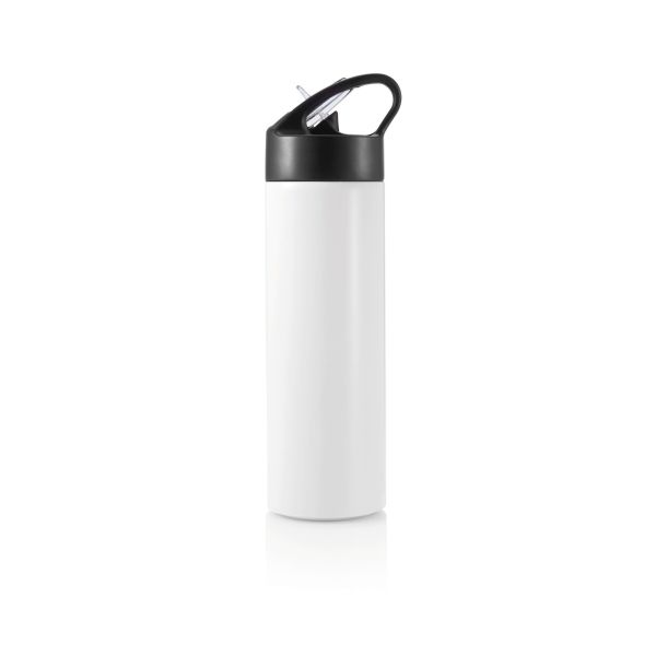 Trinkflasche-Weiß-Metall-Frontansicht-1